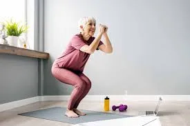 Morning body check-in near a window